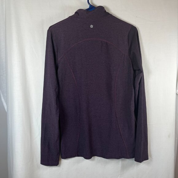 Tuff Sweater Womens Size Small Purple Zipper Pockets Yoga Jacket - Picture 7 of 7